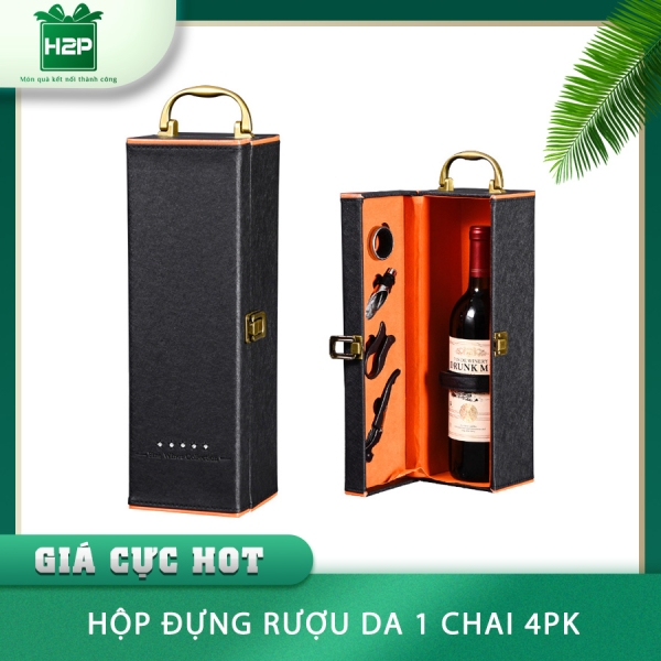 HỘP ĐỰNG RƯỢU DA 1 CHAI HDRD-01