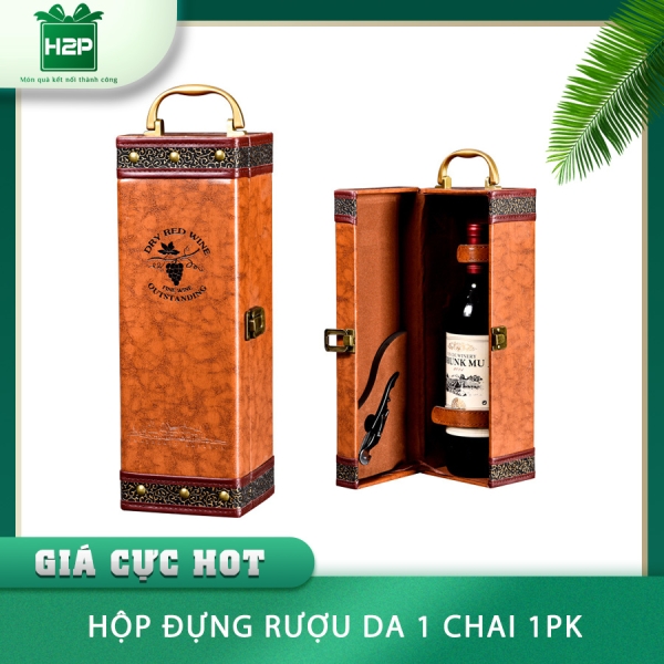 HỘP ĐỰNG RƯỢU DA 1 CHAI HDRD-03