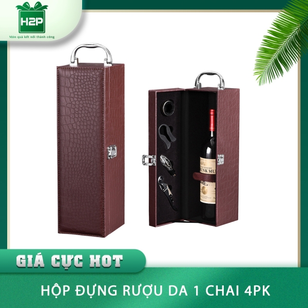 HỘP ĐỰNG RƯỢU DA 1 CHAI HDRD-05